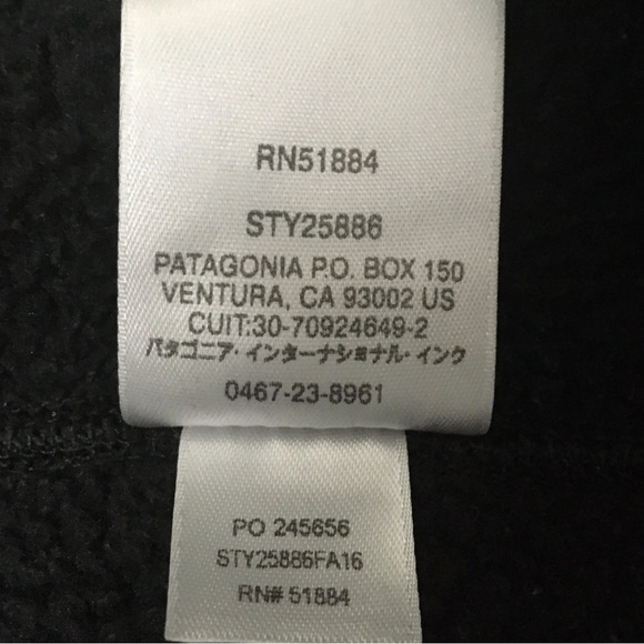 Patagonia Vest Womens Size Large Black Better Sweater Full Zip Fleece 25886 **Rd - Picture 7 of 8